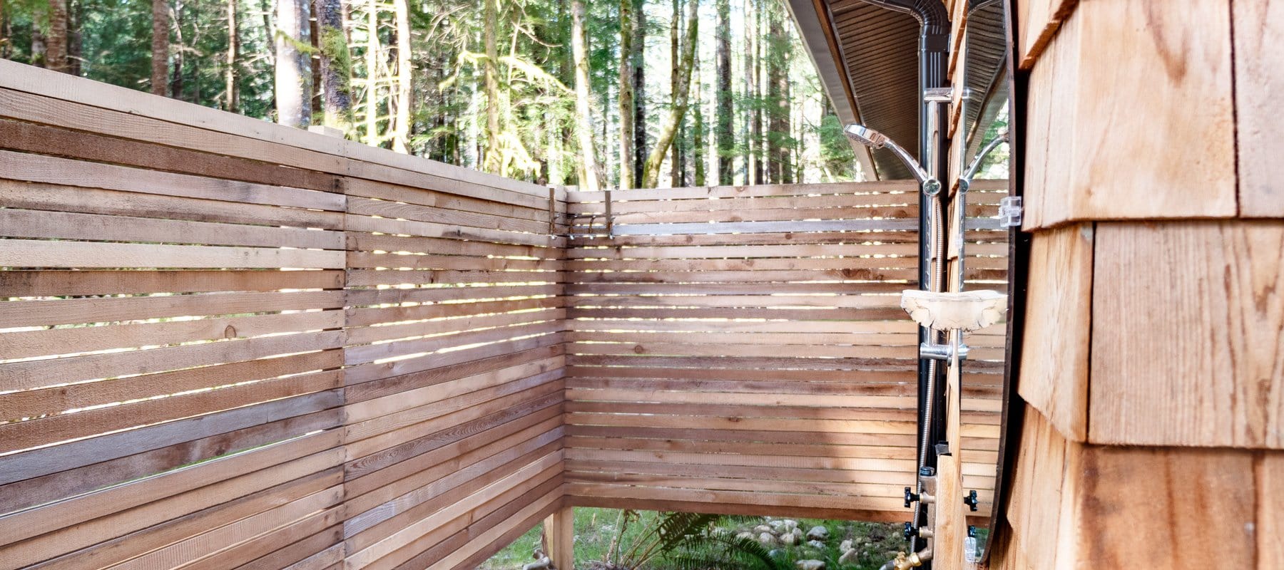 Outdoor showers in Canada