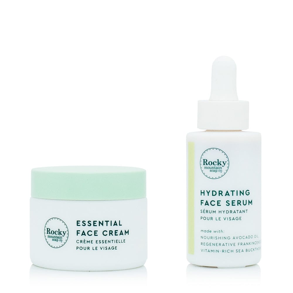 Essential Face Cream & Hydrating Natural Face Serum